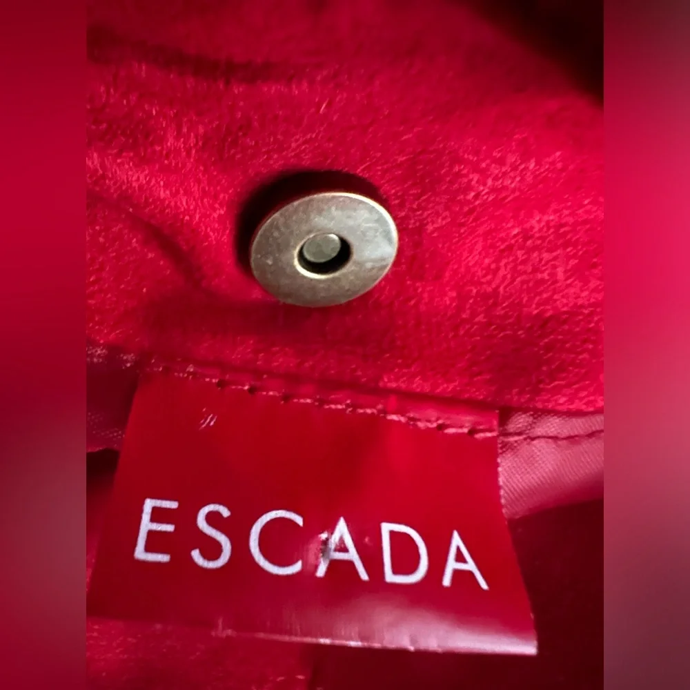 Vintage Escada Red Shoulder Bag - Picture 4 of 8